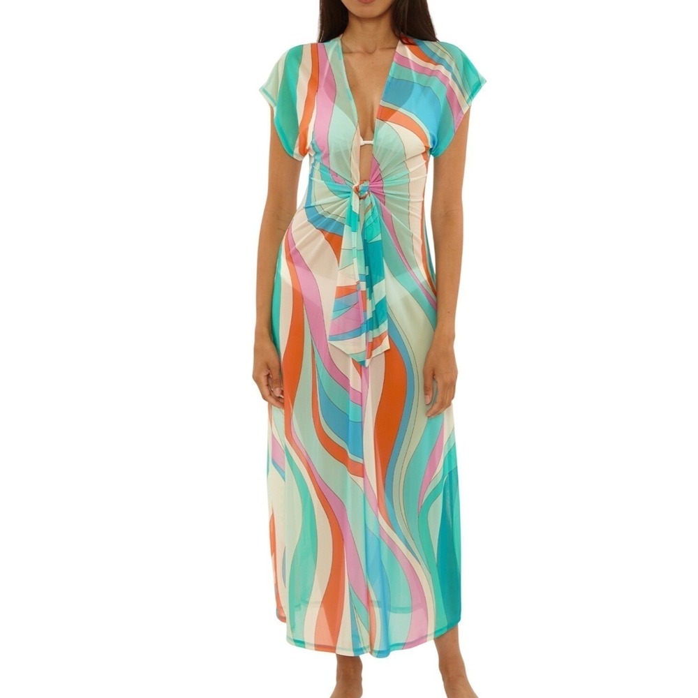 Trina Turk Apollo Mesh Cover-Up Dress Women's Size‎ Medium